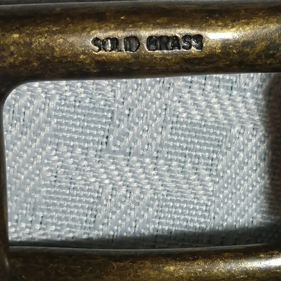 Levis Split Leather Belt w/ Brass Buckle - Picture 7 of 8